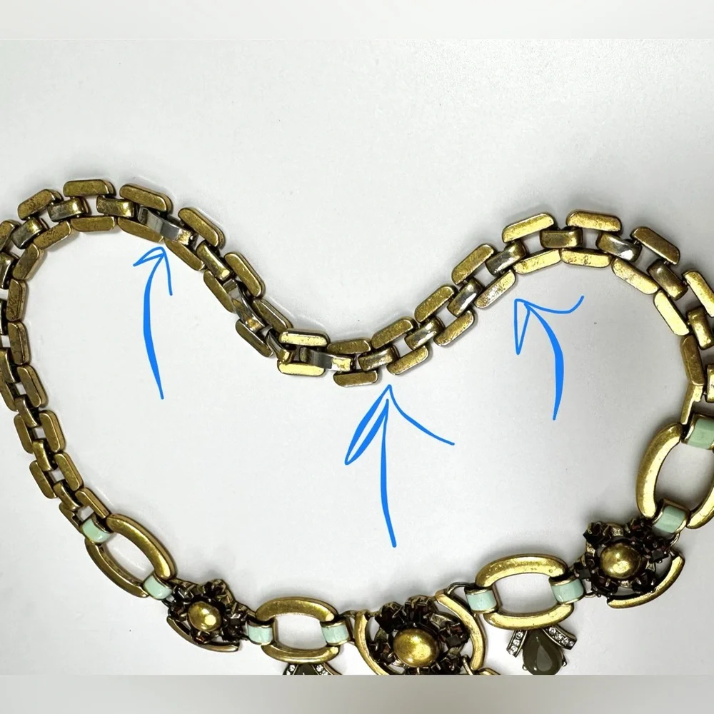 💚Stella & Dot “Livvy” Statement Necklace *with wear* - Picture 8 of 12